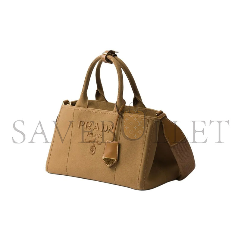 Pra*a jardiniÈre large linen blend handbag 1bg554 01 (33*20*18cm)